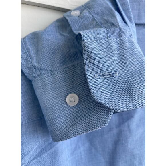 H&M Men's Blue Slim Fit Dress Shirt Large - Picture 8 of 8